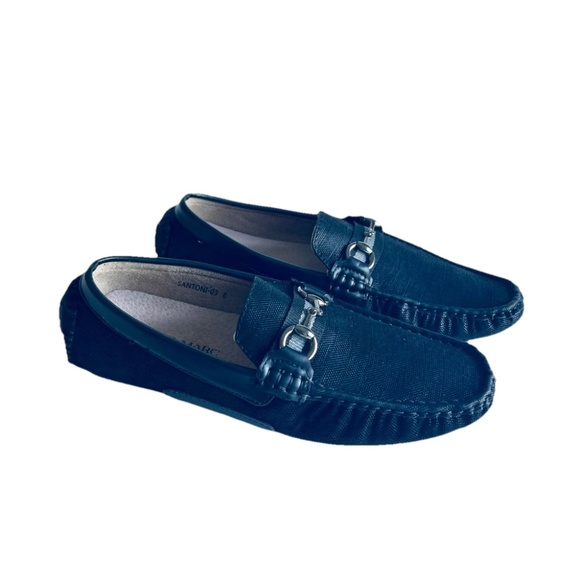 Men’s New Bruno Marc Black Waterproof Fabric Leather Driver Loafers size 8 - Picture 1 of 16